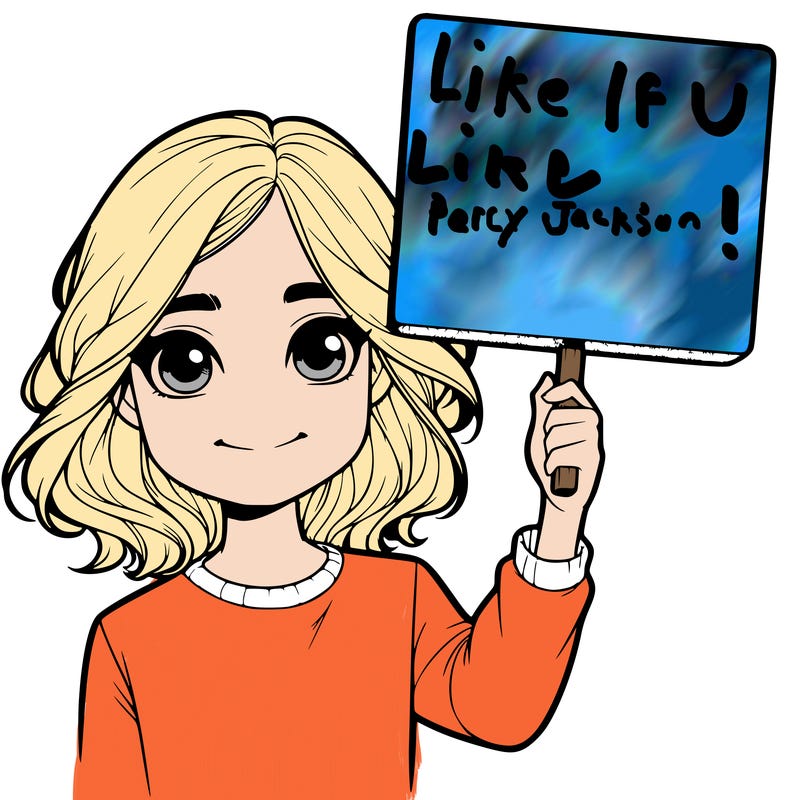 realistic girl holding up a sign