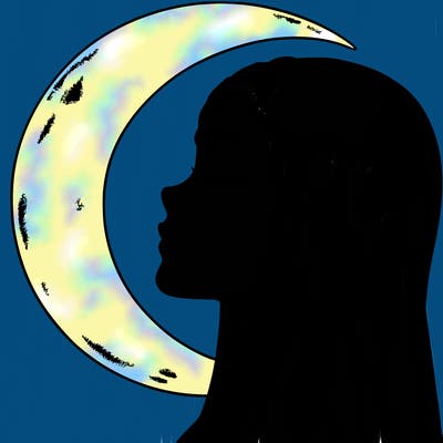 a realistic moon elf