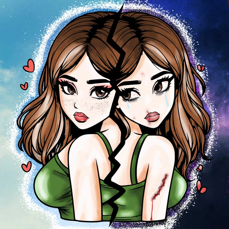 realistic girl split