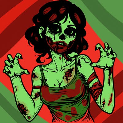 realistic zombie girl