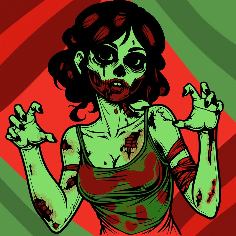 realistic zombie girl