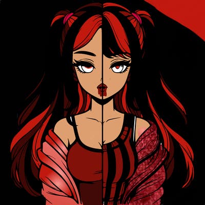 realistic girl split