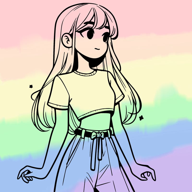 girl in a cute crop top