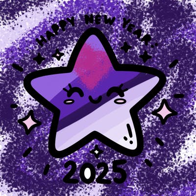 happy new year 2025 star wish