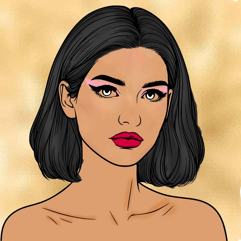 realistic portrait of woman