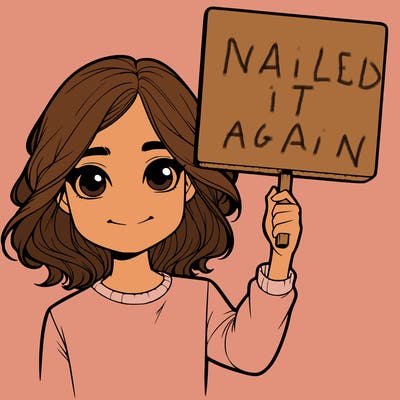 realistic girl holding up a sign