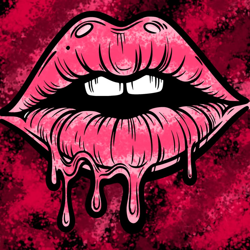 lips that look realistic and drip
