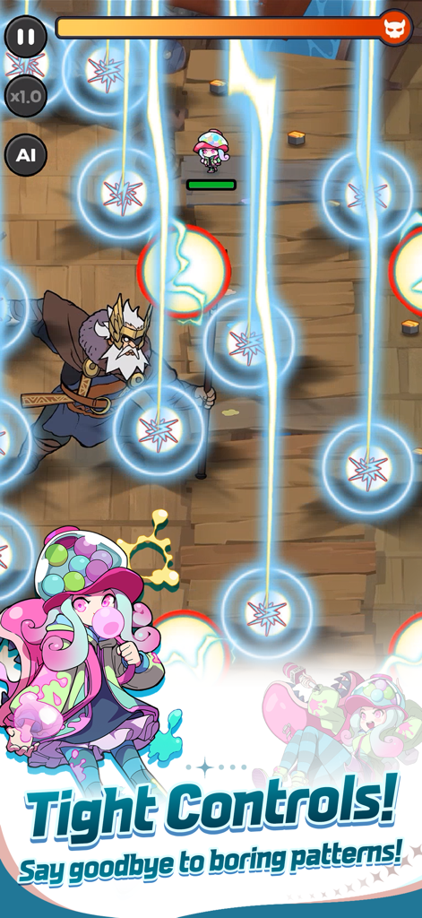 HungryAliens - HungryAliens action gameplay featuring character combat with vibrant energy effects and tight controls