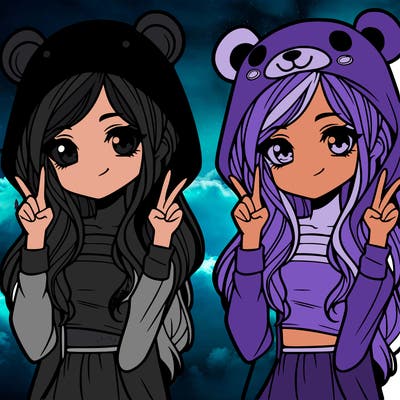 teen girl in animal costume