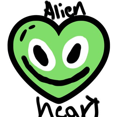 a blank heart