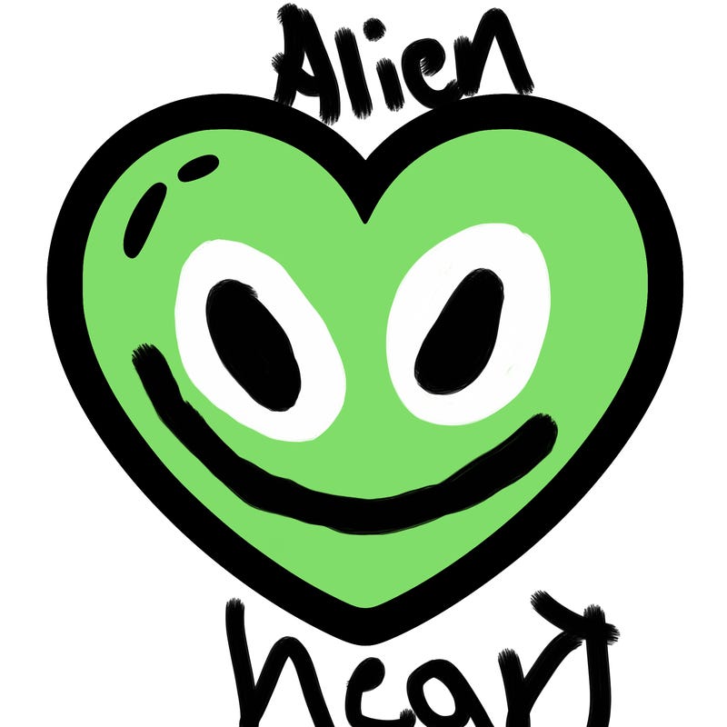a blank heart