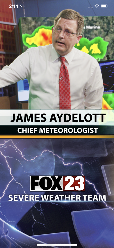 FOX23 Weather - Chief Meteorologist James Aydelott from the FOX23 Severe Weather Team