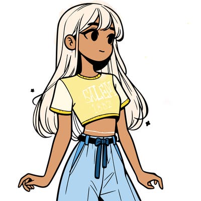 girl in a cute crop top