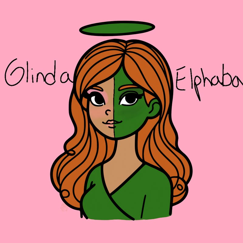 a woman with a halo