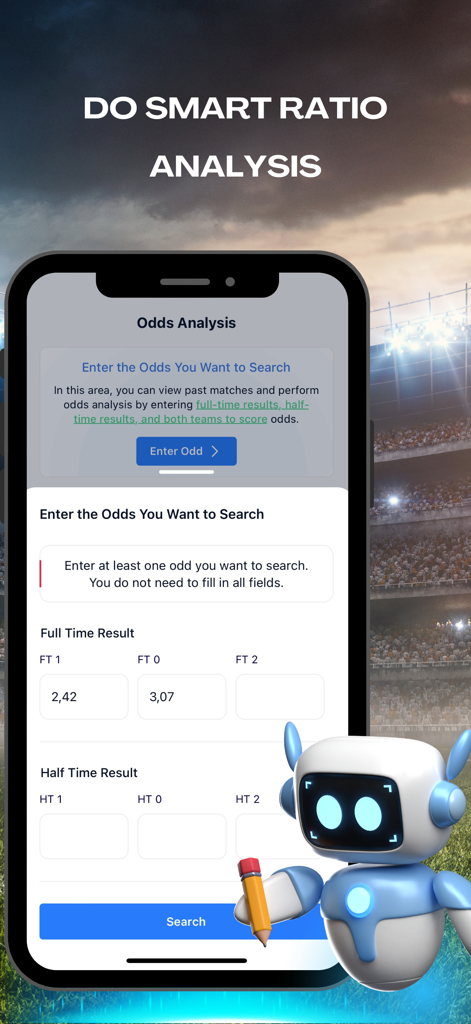 TipsPro AI: Match Prediction - TipsPro AI odds analysis interface for match predictions