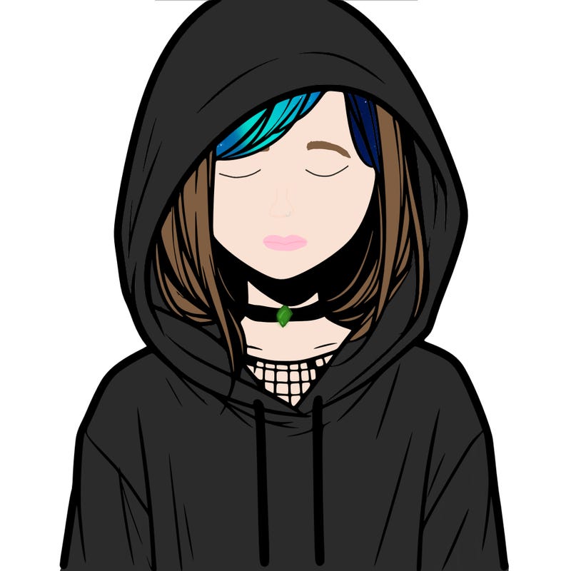 faceless girl in hoodie