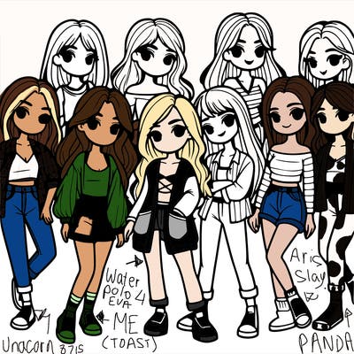 group of girls