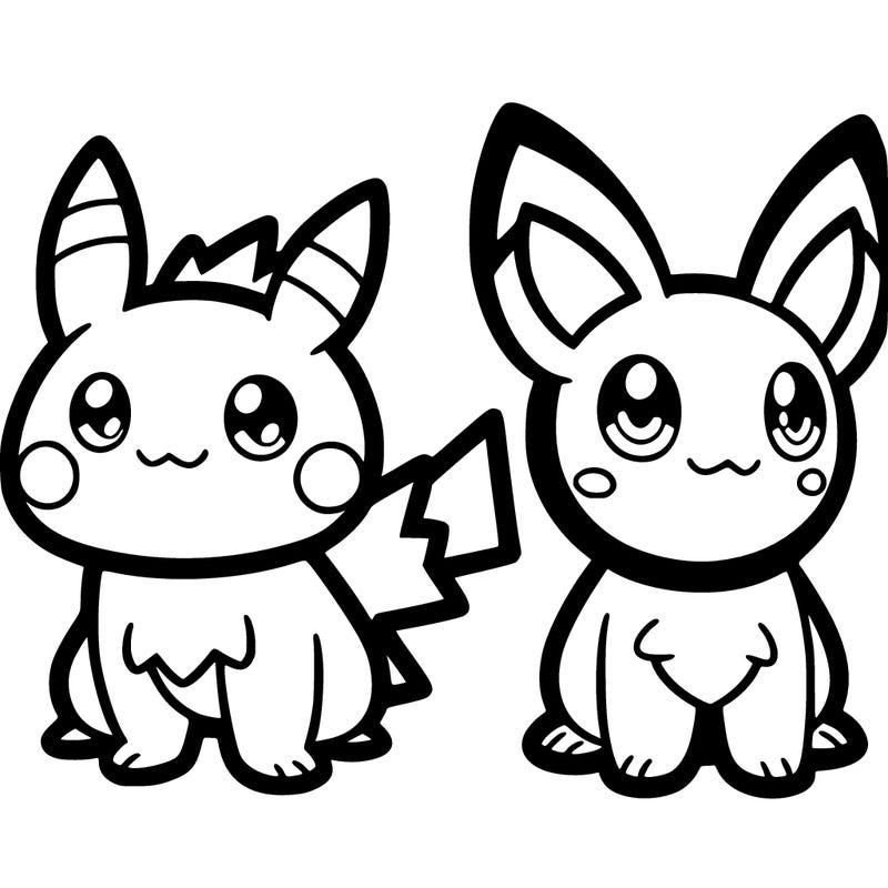 pikachu and eevee pokémon