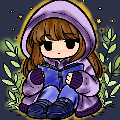 girl in oversized hoodie reading a book