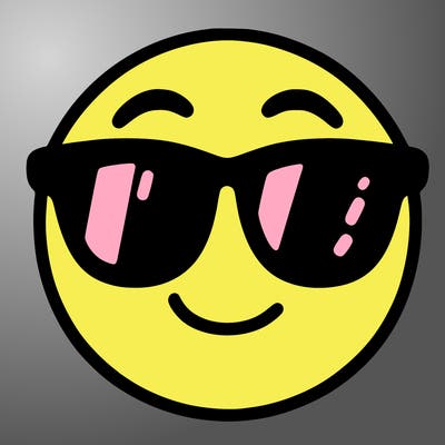 emoji with sunglasses