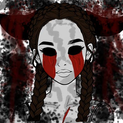 realistic girl with braids