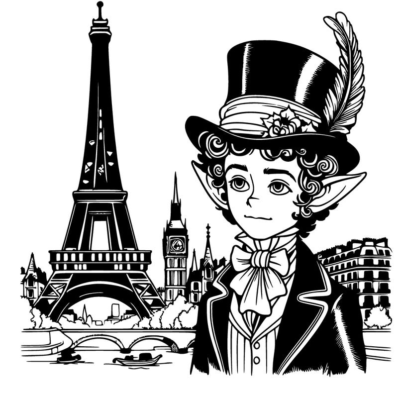 victorian elf in paris
