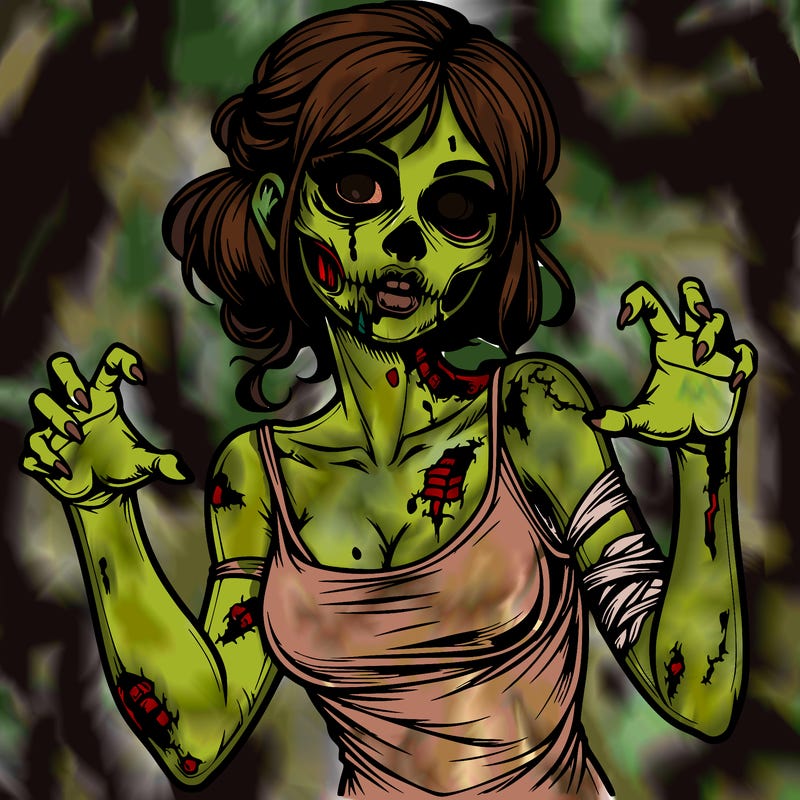 realistic zombie girl