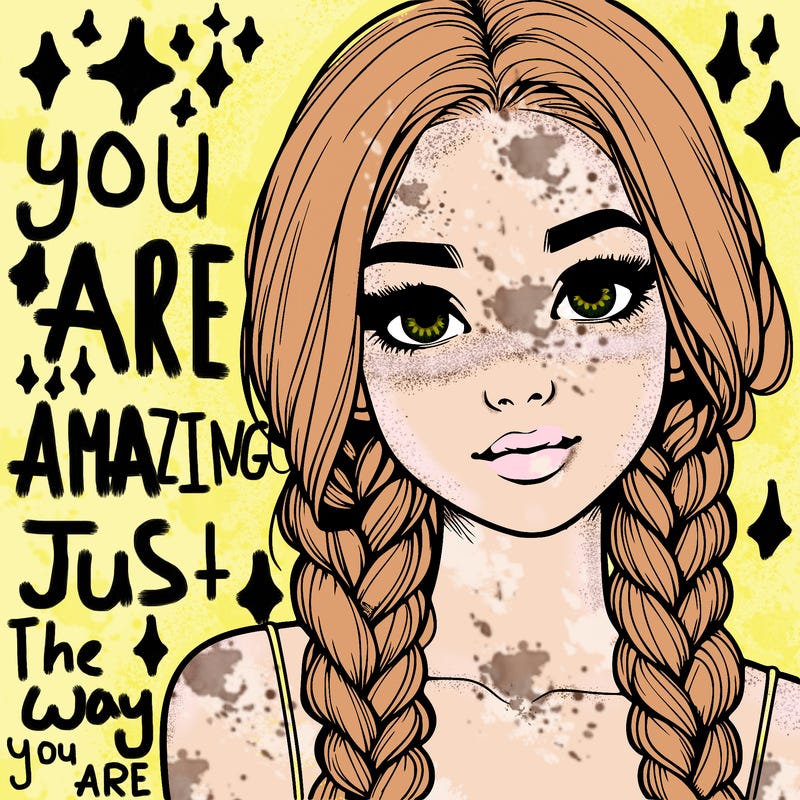 realistic girl with braids