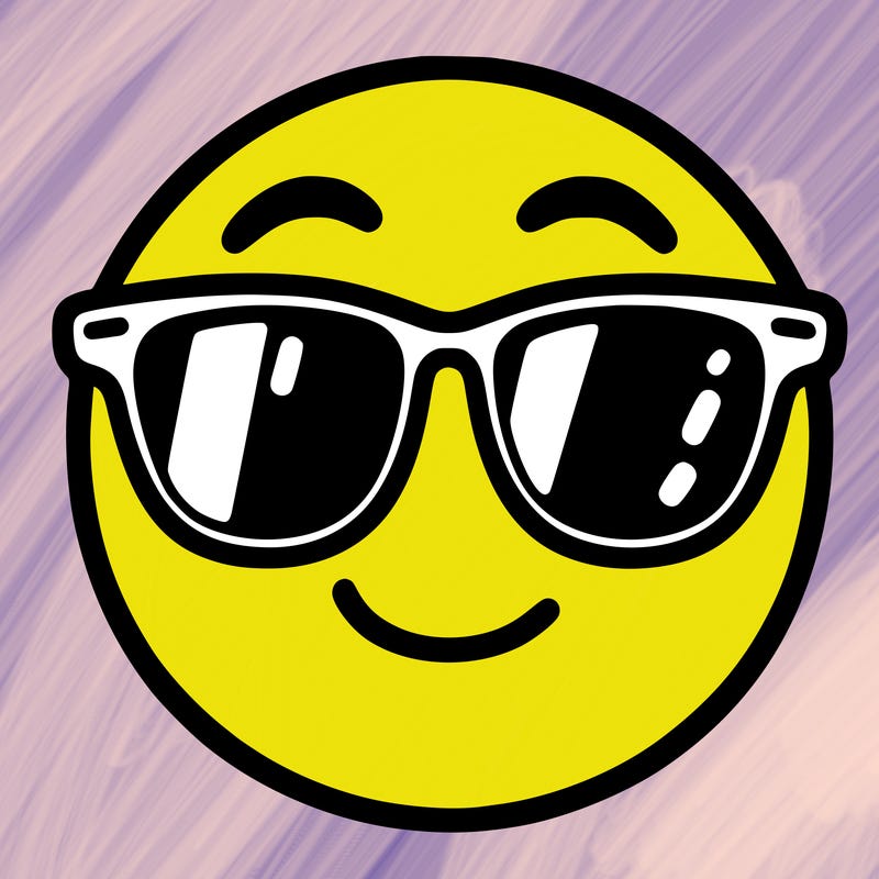 emoji with sunglasses