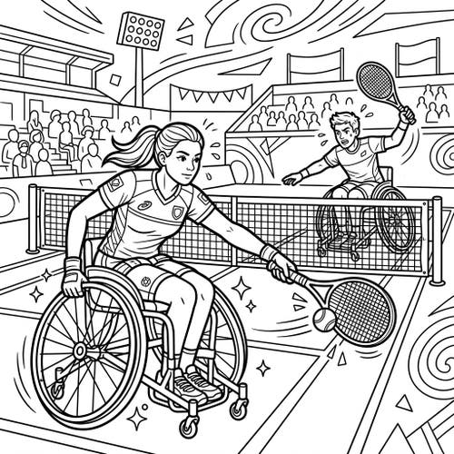 Wheelchair Tennis Players