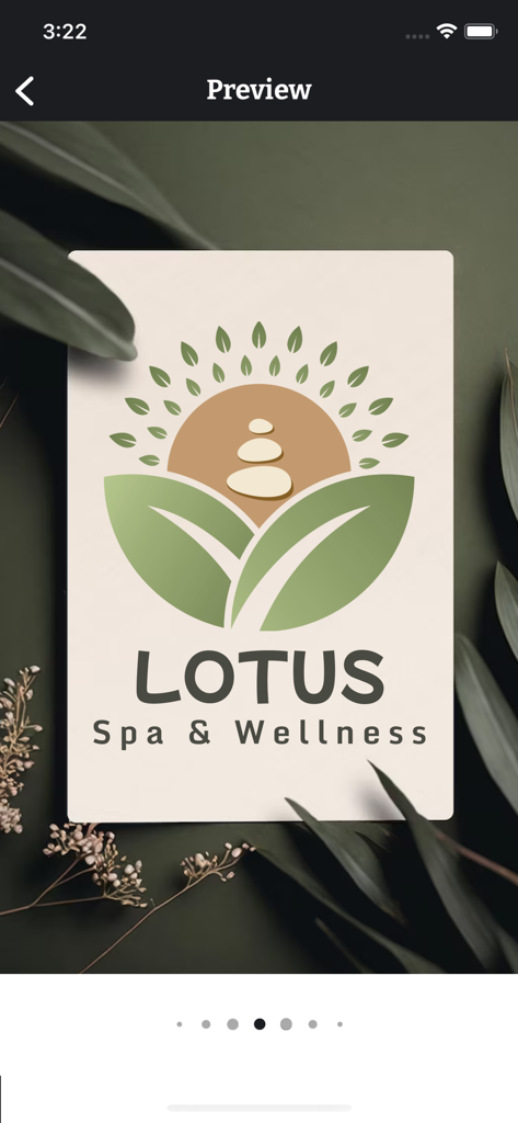 AI Logo Maker + Logo Generator - Professional spa and wellness logo design created with AI logo generator