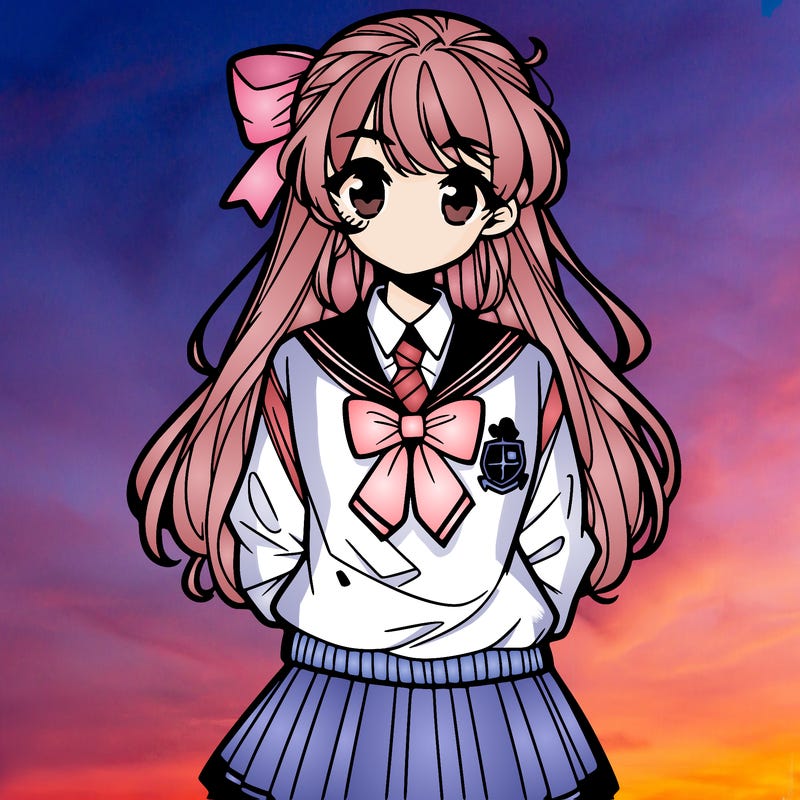 preppy anime girl