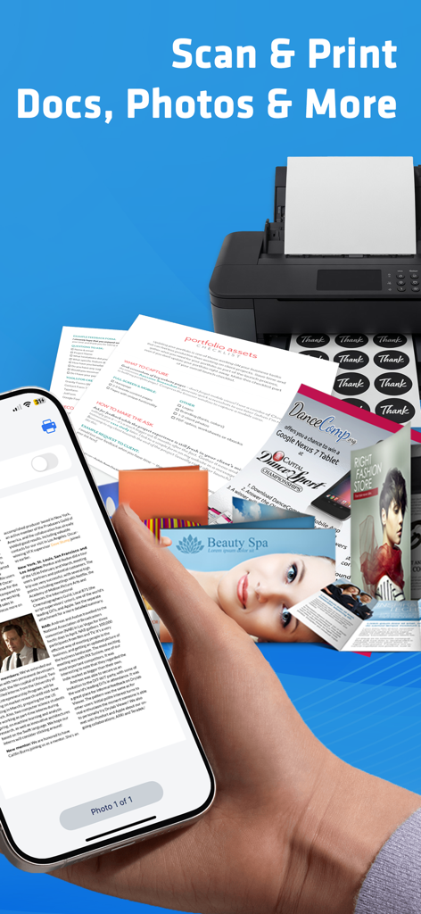 Smart Printer App zeigt, wie Dokumente und Fotos von einem iPhone gescannt und gedruckt werden