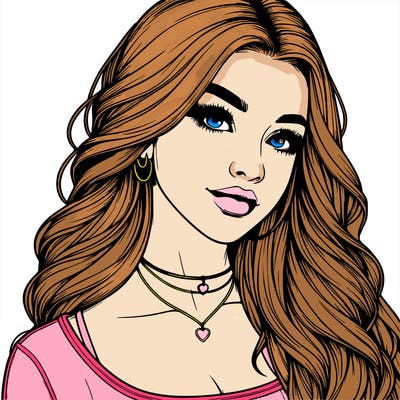 detailed realistic girl