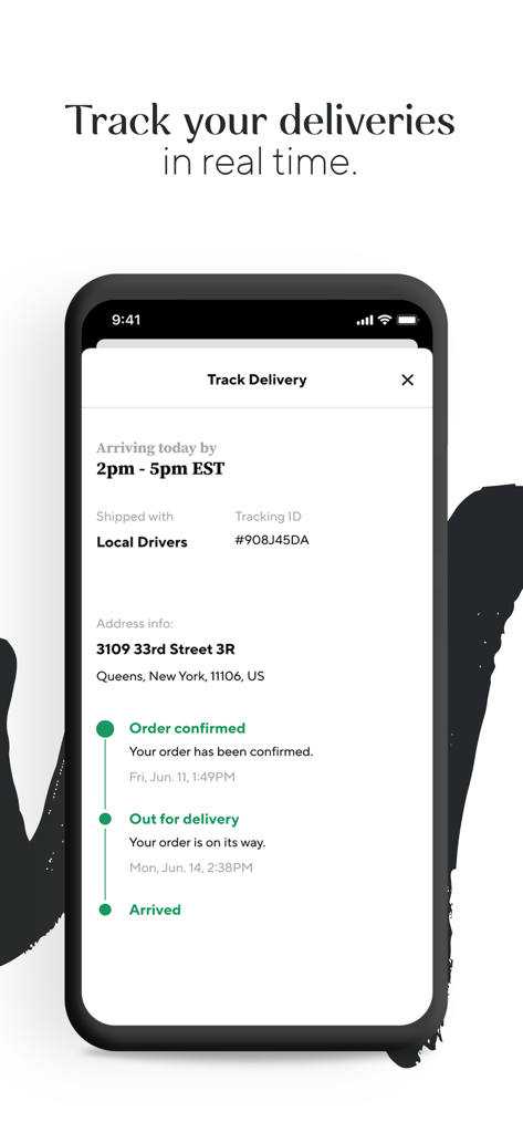 CookUnity - A Chef Marketplace - Smartphone screen showing real-time delivery tracking for the CookUnity chef marketplace app