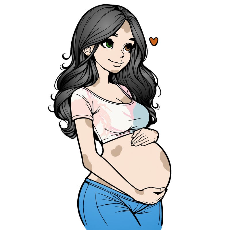 realistic pregnant girl