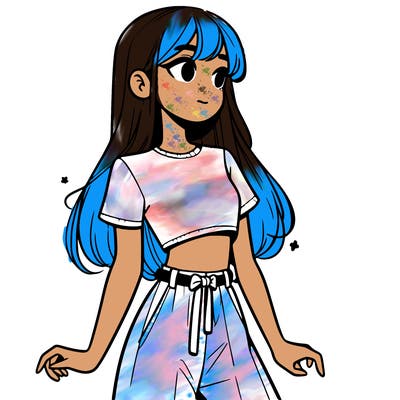 girl in a cute crop top