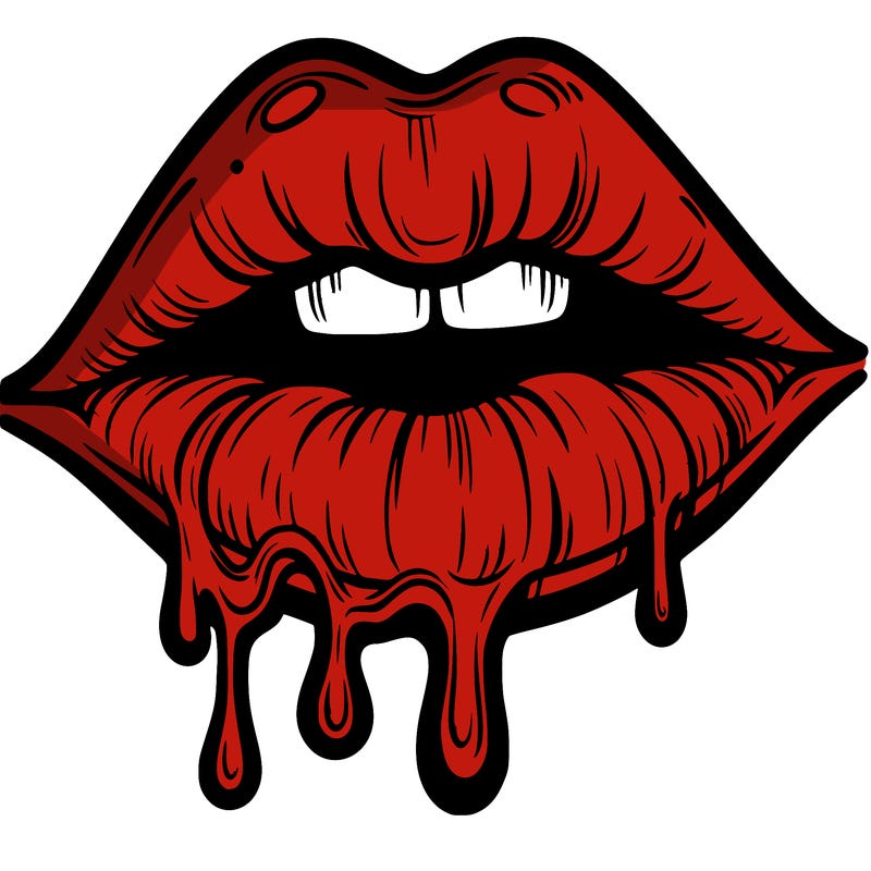 lips that look realistic and drip