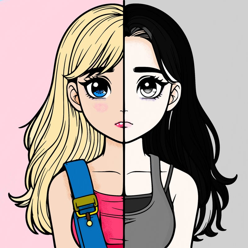 realistic girl split