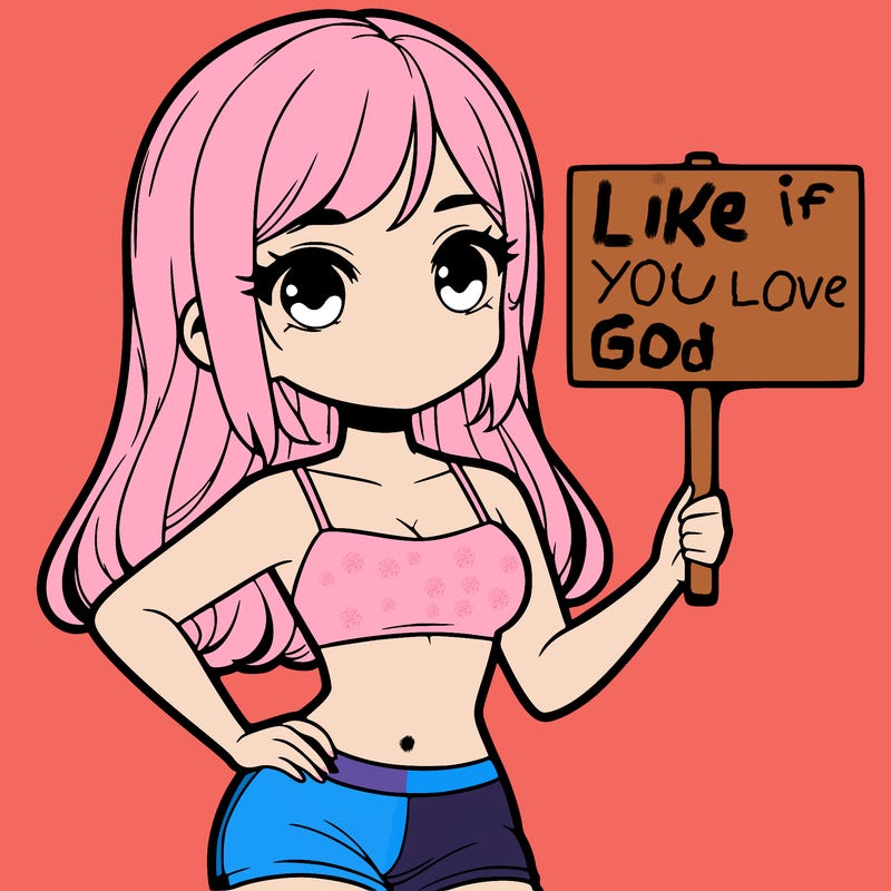 girl in a cute crop top holding a blank sign