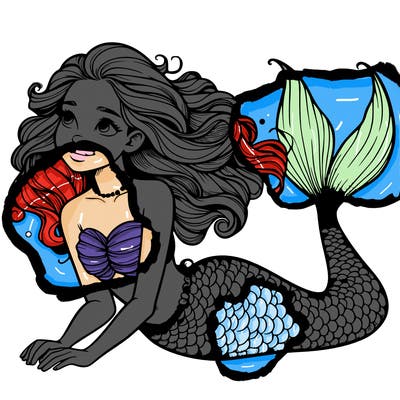 a realistic mermaid