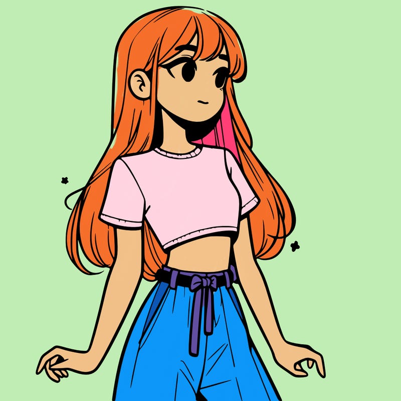 girl in a cute crop top