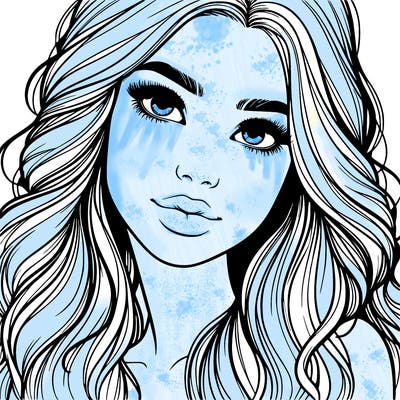 beautiful realistic girl