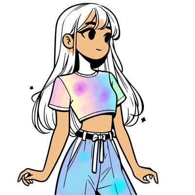 girl in a cute crop top