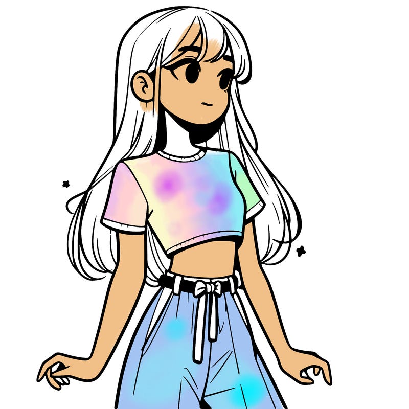 girl in a cute crop top