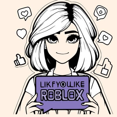 realistic girl saying like if you like roblox