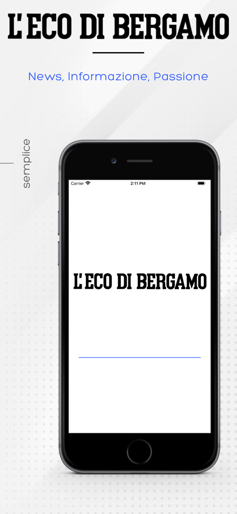 L'Eco di Bergamo Digital - L Eco di Bergamo Digital news app on a smartphone screen