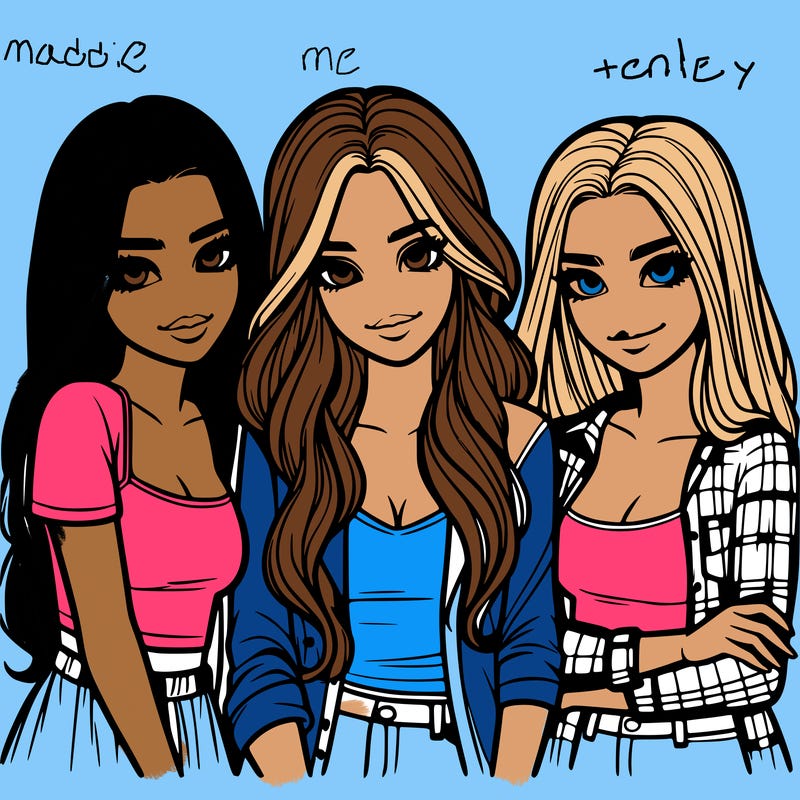 a group of realist girls