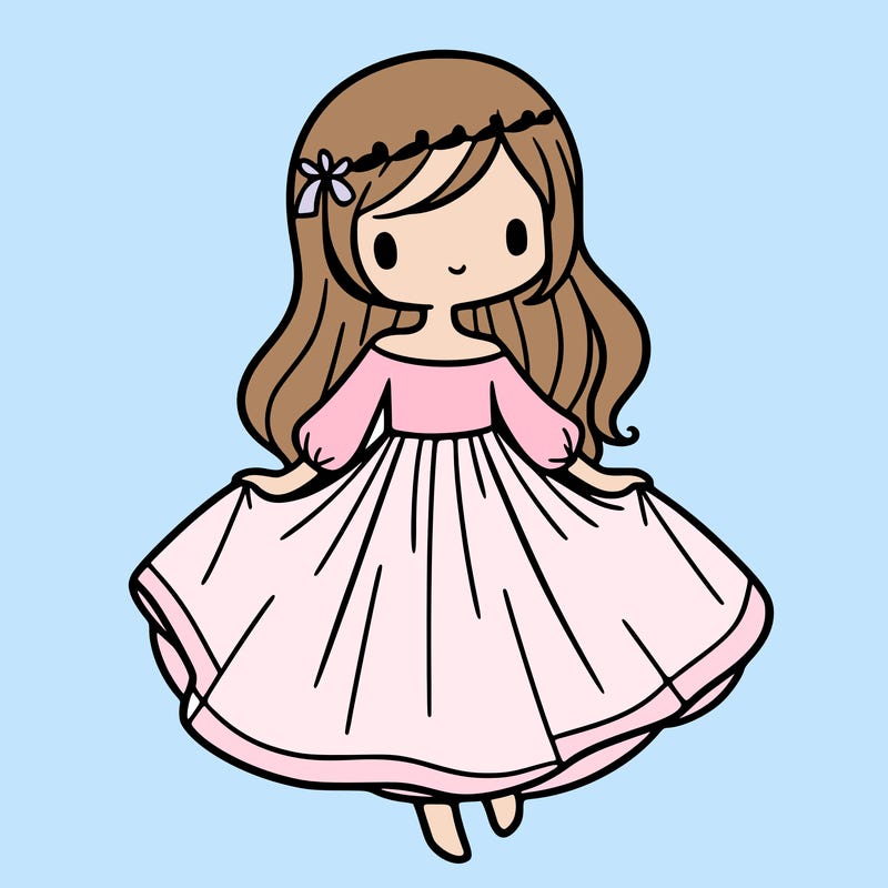 girl with flowy dress
