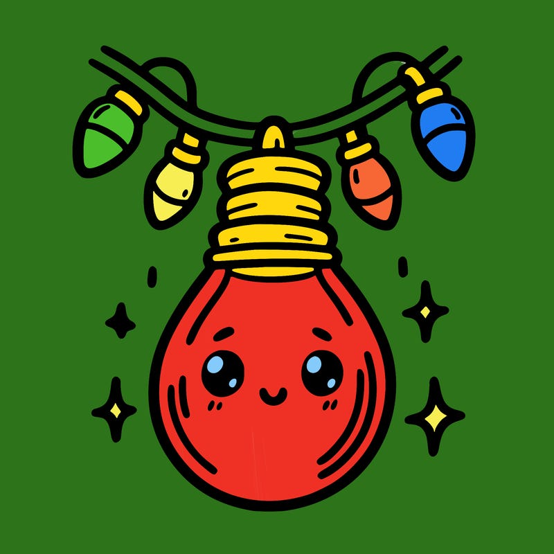 small bulb of a garland